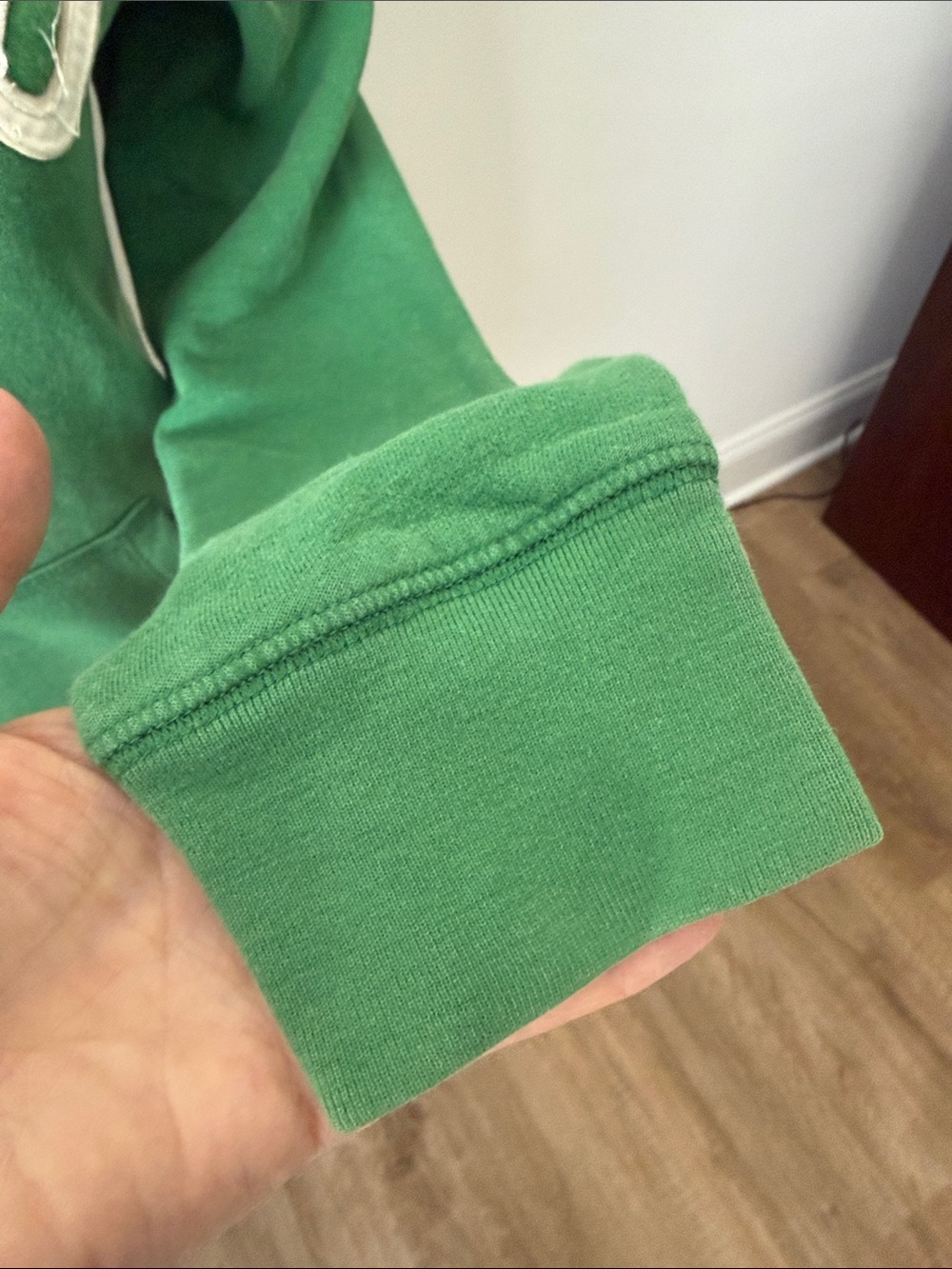 Aeropostale Green Hooded Button-Front Pullover - Picture 4 of 8